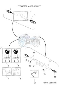 YFM700FWB KODIAK 700 (B6KE) drawing WVTA LIGHTING