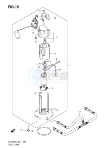 DL650 drawing FUEL PUMP