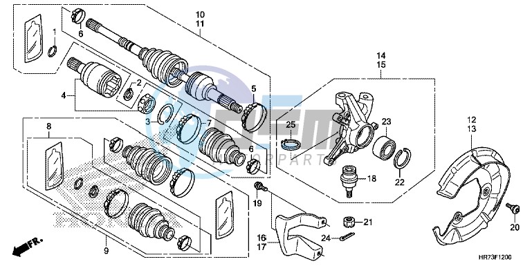 FRONT KNUCKLE/ FRONT DRIVESHAFT