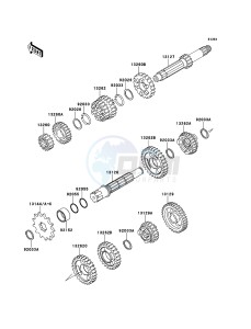 KX85/KX85-<<II>> KX85BCF EU drawing Transmission