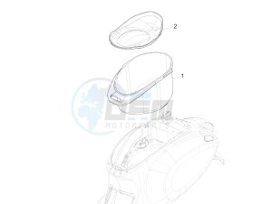 150 Sprint 4T 3V ie (EMEA) drawing Helmet huosing - Undersaddle