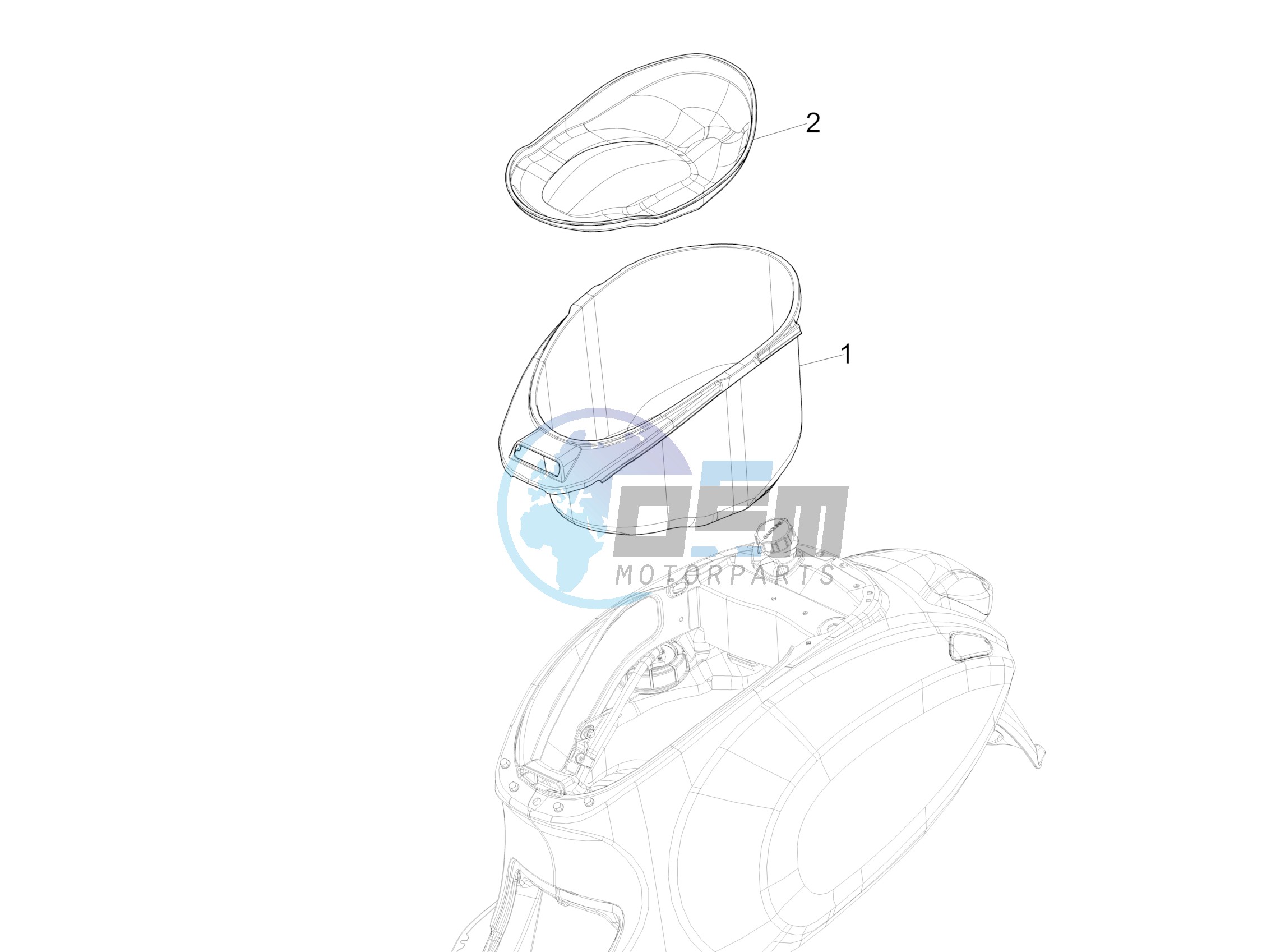 Helmet huosing - Undersaddle