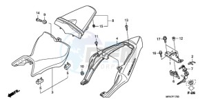 CB1000RA9 Australia - (U / ABS) drawing SEAT/SEAT COWL