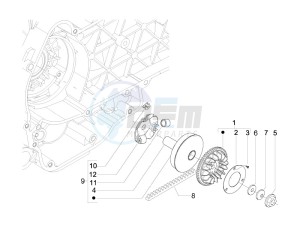 LX 150 4T ie E3 Vietnam drawing Driving pulley