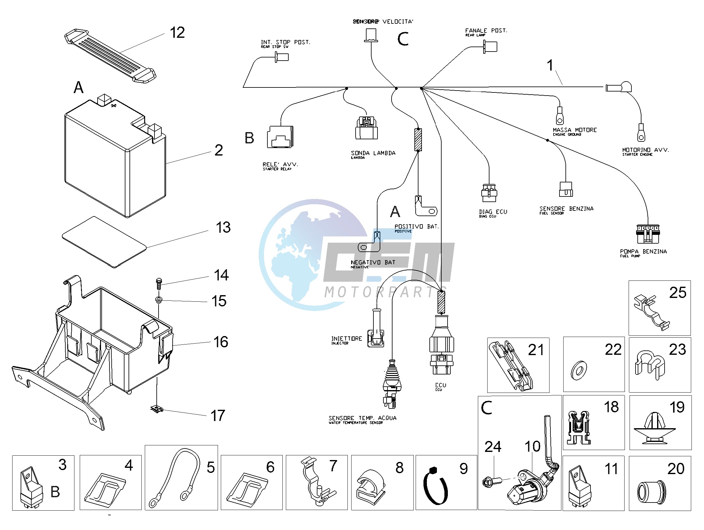 Rear electrical system