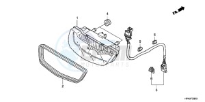 TRX420FPMC TRX420 ED drawing TAILLIGHT