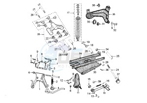 JET FORCE - 125 cc drawing SHOCK ABSORBER STAND