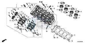 CBR650FAE CBR650FAE 2ED - (2ED) drawing CYLINDER HEAD