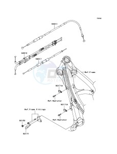 KX250F KX250T6F EU drawing Cables