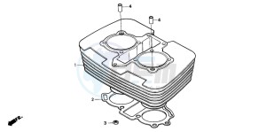 CB250 NIGHTHAWK drawing CYLINDER