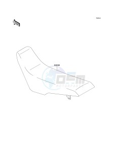 KLX 300 A [KLX300R] (A6F-A7A) A7F drawing SEAT