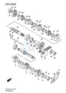 DL650 ABS V-STROM EU drawing TRANSMISSION