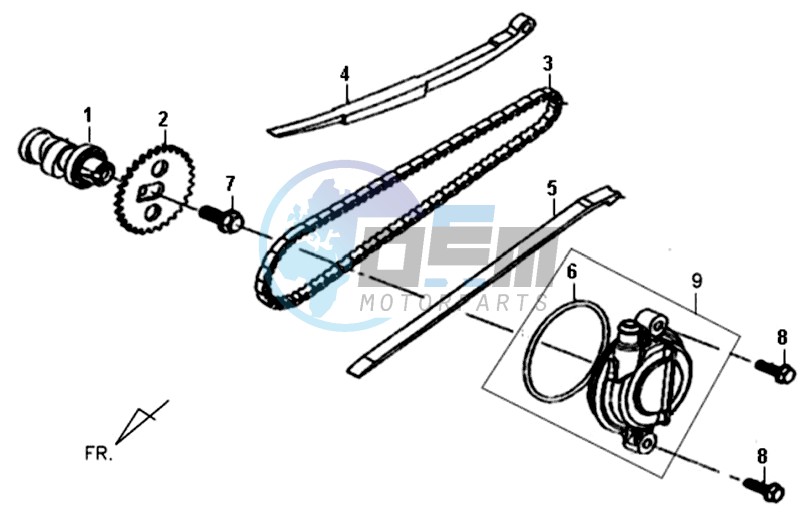 CHAIN / CHAIN TENSIONER / CHAIN GUIDE