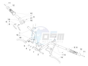 MP3 500 Sport Business ABS E3-E4 (NAFTA) drawing Handlebars - Master cil.