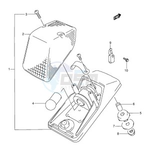 DR350 (E3) drawing TAIL LAMP