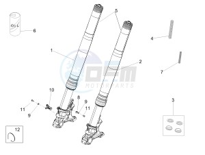 RSV4 1000 RACING FACTORY E4 ABS (APAC) drawing Front fork Ohlins