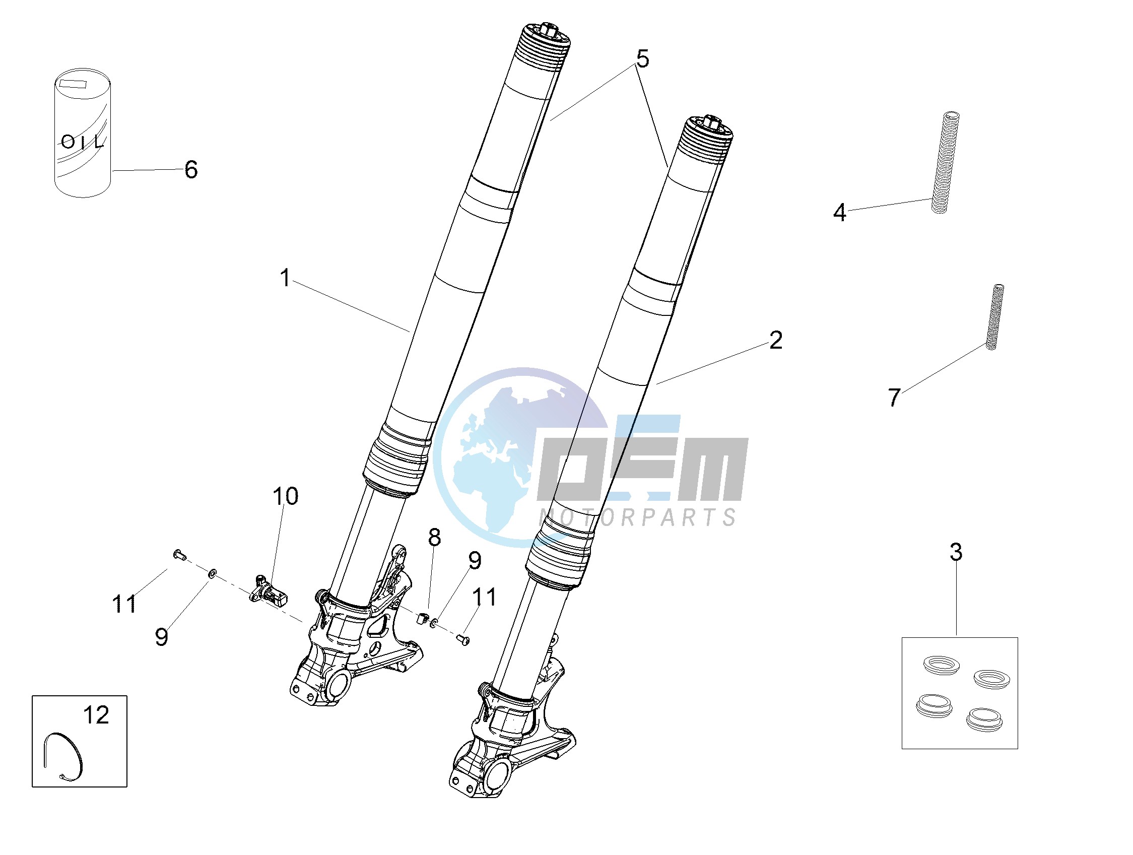 Front fork Ohlins