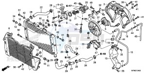 CB1000RAF CB1000R 2ED - (2ED) drawing RADIATOR