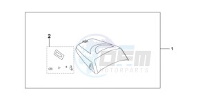 CBF600N9 Europe Direct - (ED) drawing SEAT COWL*NHA48M*