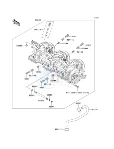 JH 1100 A [1100 ZXI] (A6-A8) [1100 ZXI] drawing CARBURETOR