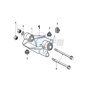 FOX M A2 BE drawing ENGINEMOUNT