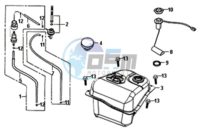 GAS TANK -  PETROL VALVE