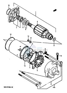 GSX-R1100 (G-H-J) drawing STARTING MOTOR