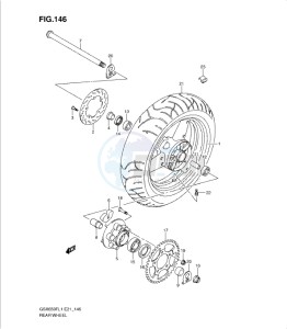 GSXF650 drawing REAR WHEEL (GSX650FL1 E21)