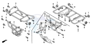 TRX250TM FOURTRAX RECON drawing CARRIER