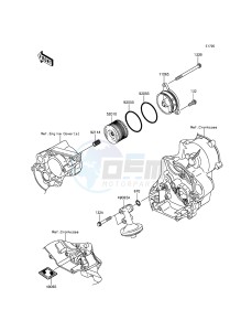 KX450F KX450FFF EU drawing Oil Filter