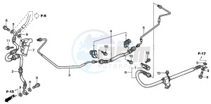 NSS250 JAZZ drawing REAR BRAKE PIPE (NSS2501/2)