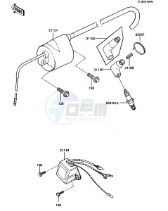 KDX 250 B [KDX250] (B3-B4) [KDX250] drawing IGNITION