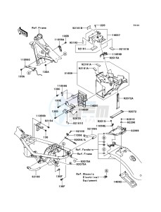 W800 EJ800ABF GB XX (EU ME A(FRICA) drawing Frame Fittings