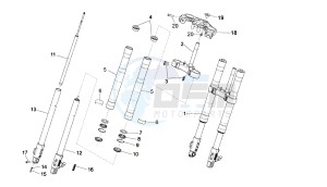 GPR - 50 CC VTHVXA00 2T drawing FRONT FORK PAIOLI