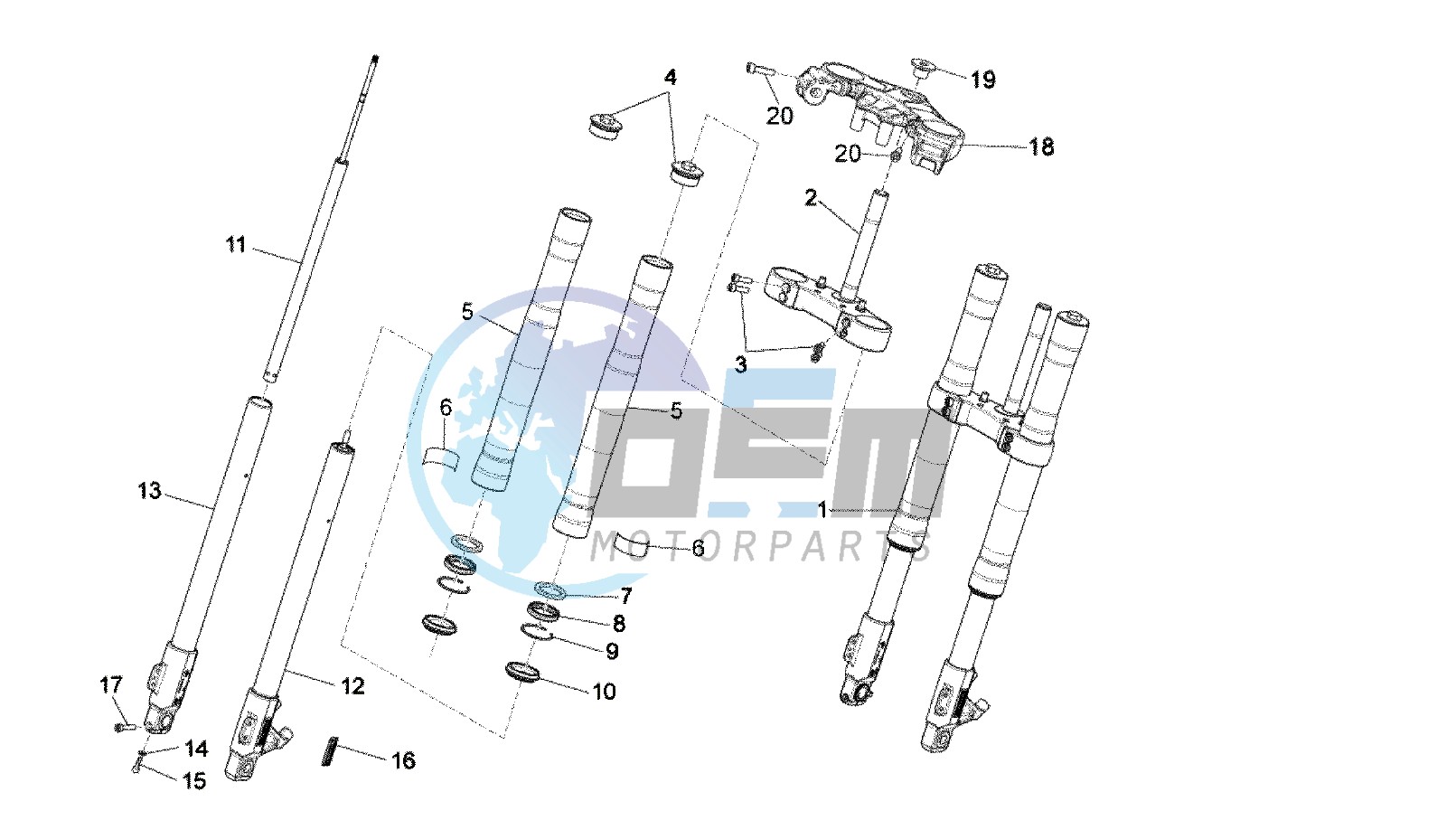 FRONT FORK PAIOLI