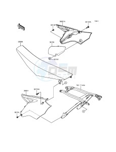 KX450F KX450HGF EU drawing Side Covers