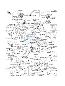 ZG 1400 A [CONCOURS 14 ABS] (8F-9F) A9F drawing COWLING -- CENTER- -