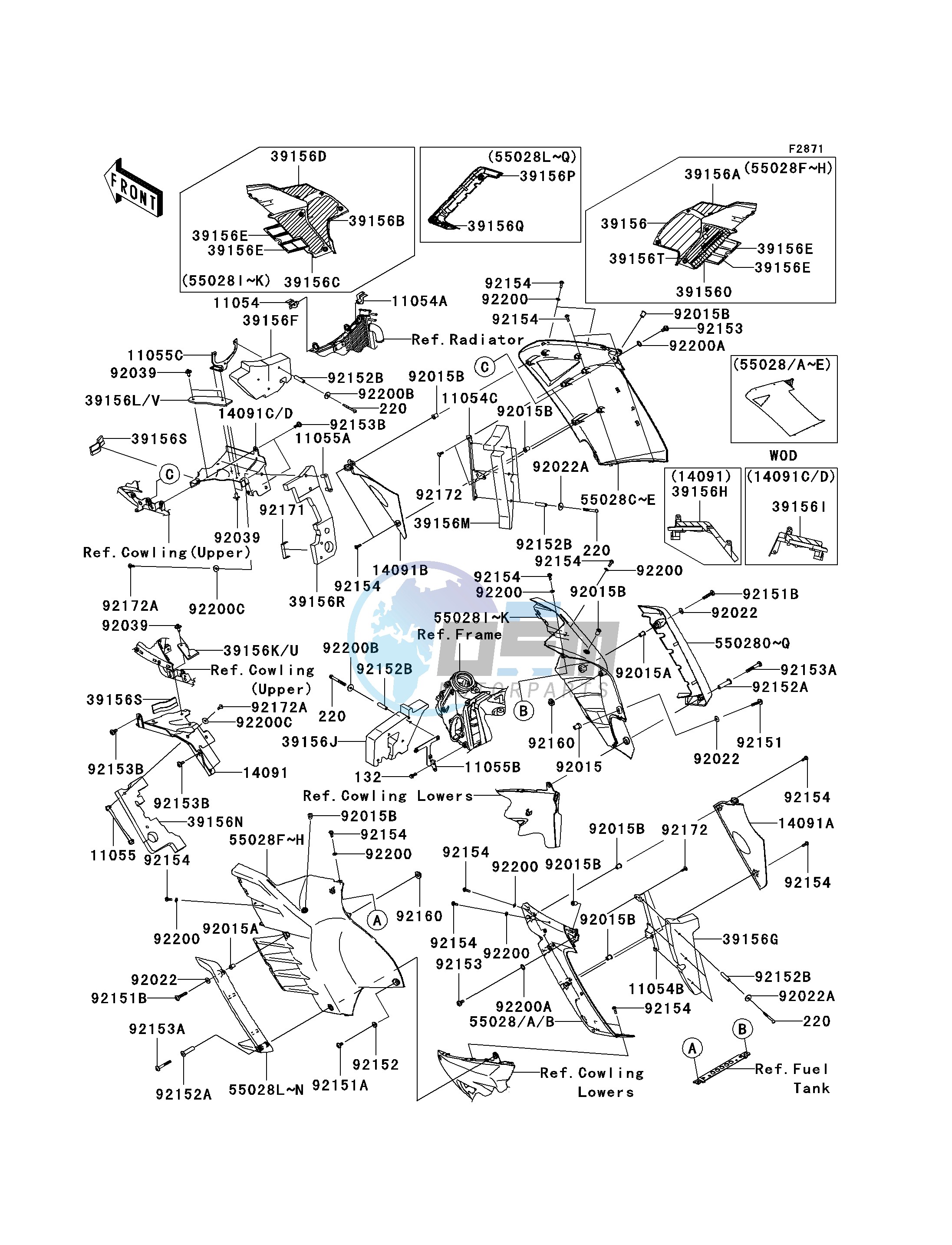 COWLING -- CENTER- -