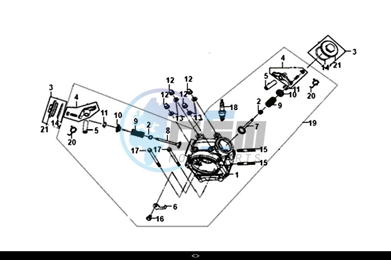 CYLINDER HEAD / MASK 50 (XE05W1-IT) (L7-L9)