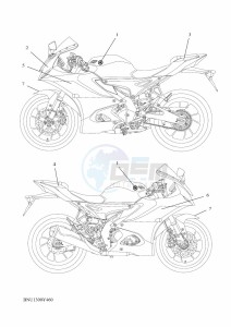 YZF125-A YZF-R125 (BNU1) drawing GRAPHIC & EMBLEM