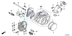 CRF70FC drawing CYLINDER HEAD COVER