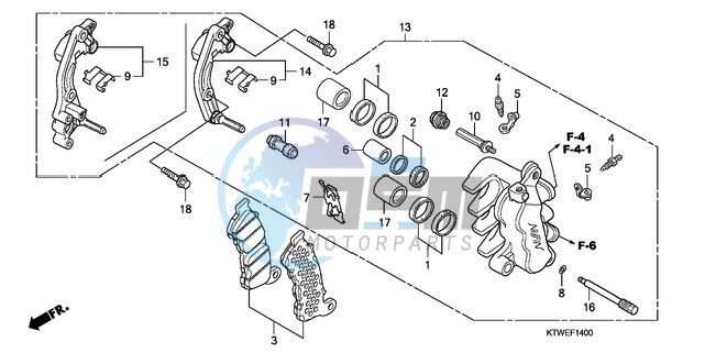 FRONT BRAKE CALIPER