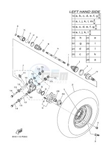 YFM700FWBD YFM70KPHG KODIAK 700 EPS HUNTER (2SM7) drawing REAR WHEEL