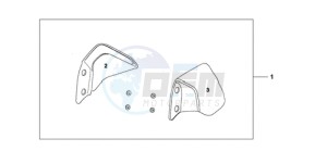 CBF10009 UK - (E / MKH) drawing KNUCKLE VISOR