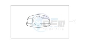 CBR600RRA France - (F / CMF 2F) drawing METER PANEL