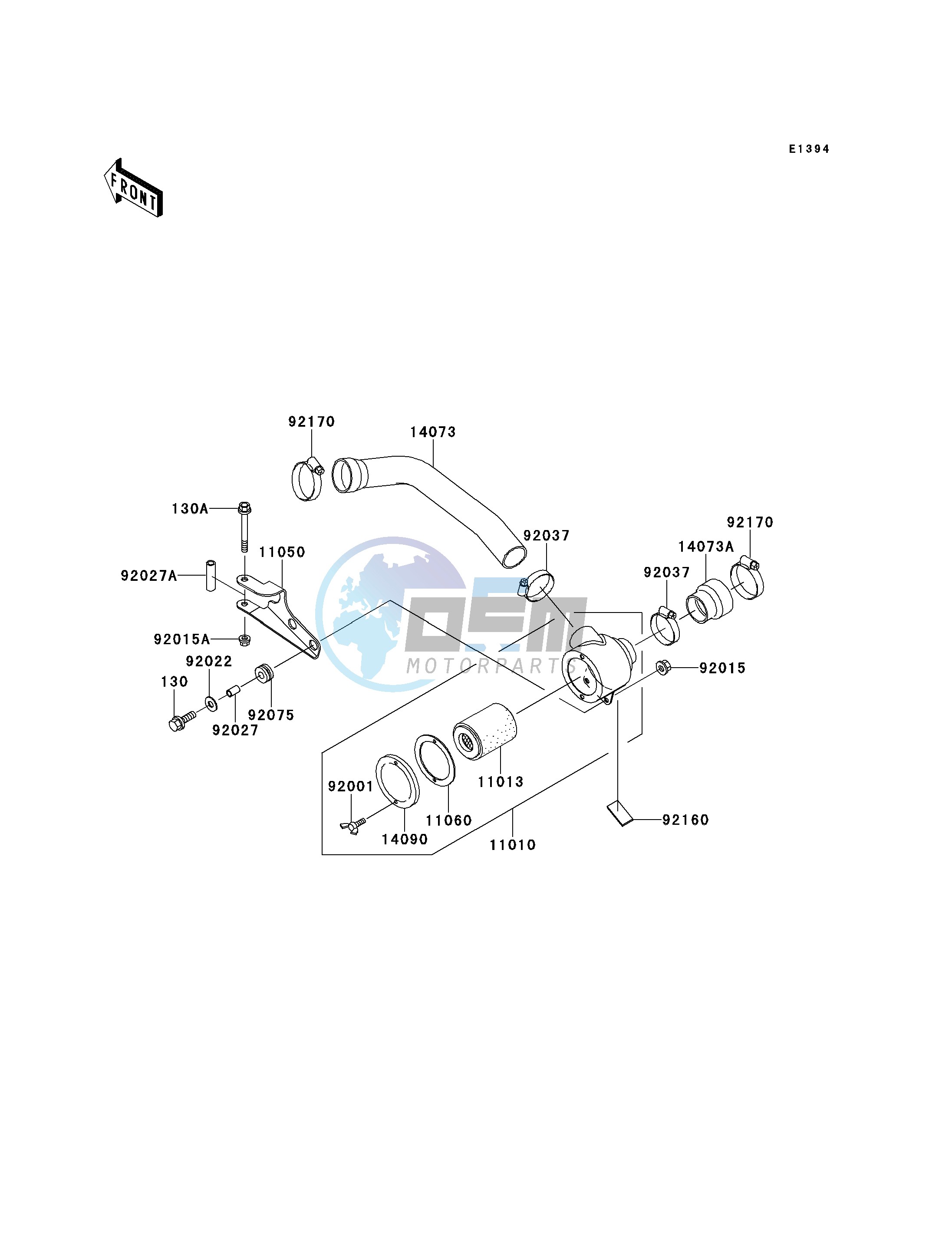 AIR CLEANER-BEL CON