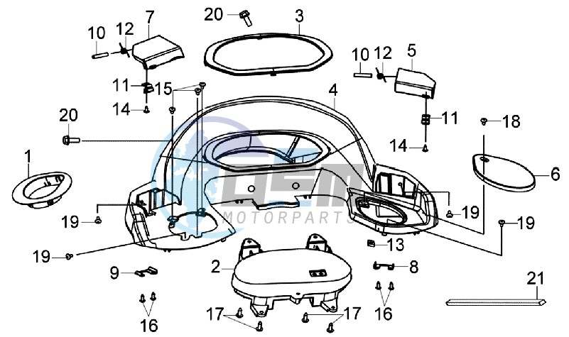 SPEEDOMETER COWL