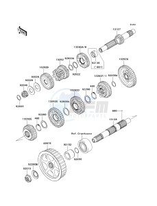 VN 900 B [VULCAN 900 CLASSIC] (6F-9F) B6F drawing TRANSMISSION