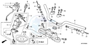 CB600FB drawing HANDLE PIPE/ TOP BRIDGE