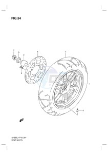 UH200G BURGMAN EU drawing REAR WHEEL